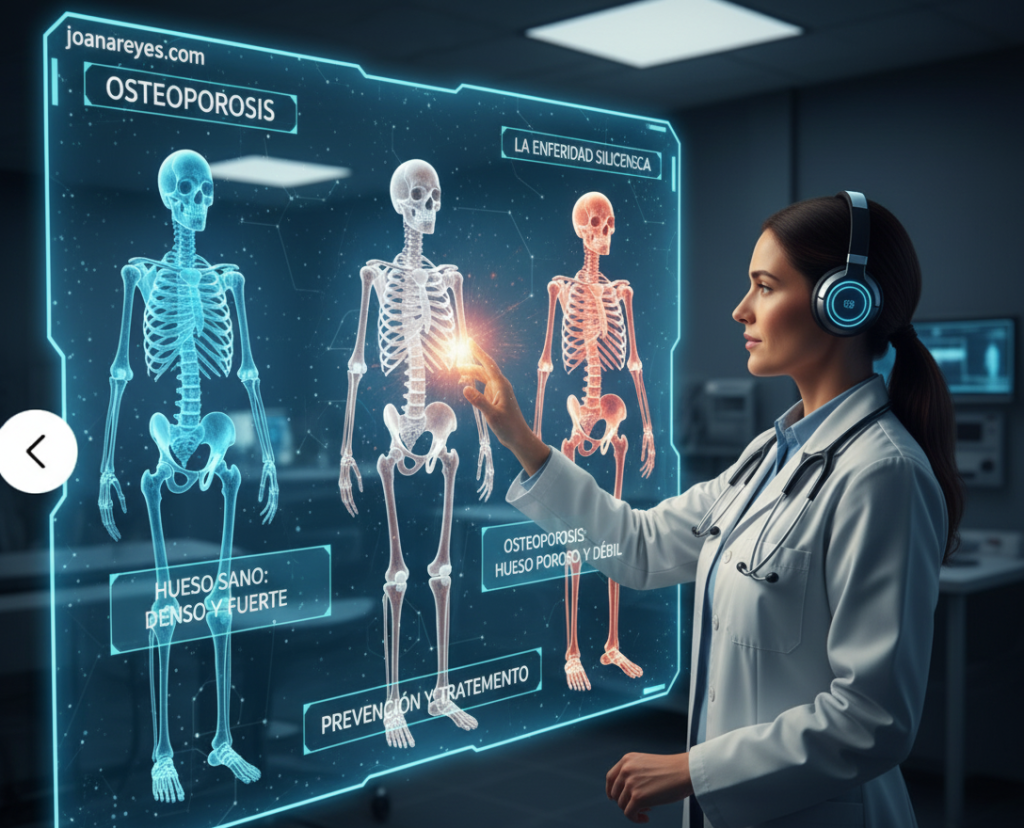 Osteoporosis: La enfermedad silenciosa que debilita tus huesos.